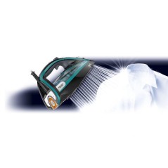 Tefal Ultimate Pure FV9844E0 Steam Iron 3200W - Powerful, Stylish Black & Green Design for Effortless Ironing!